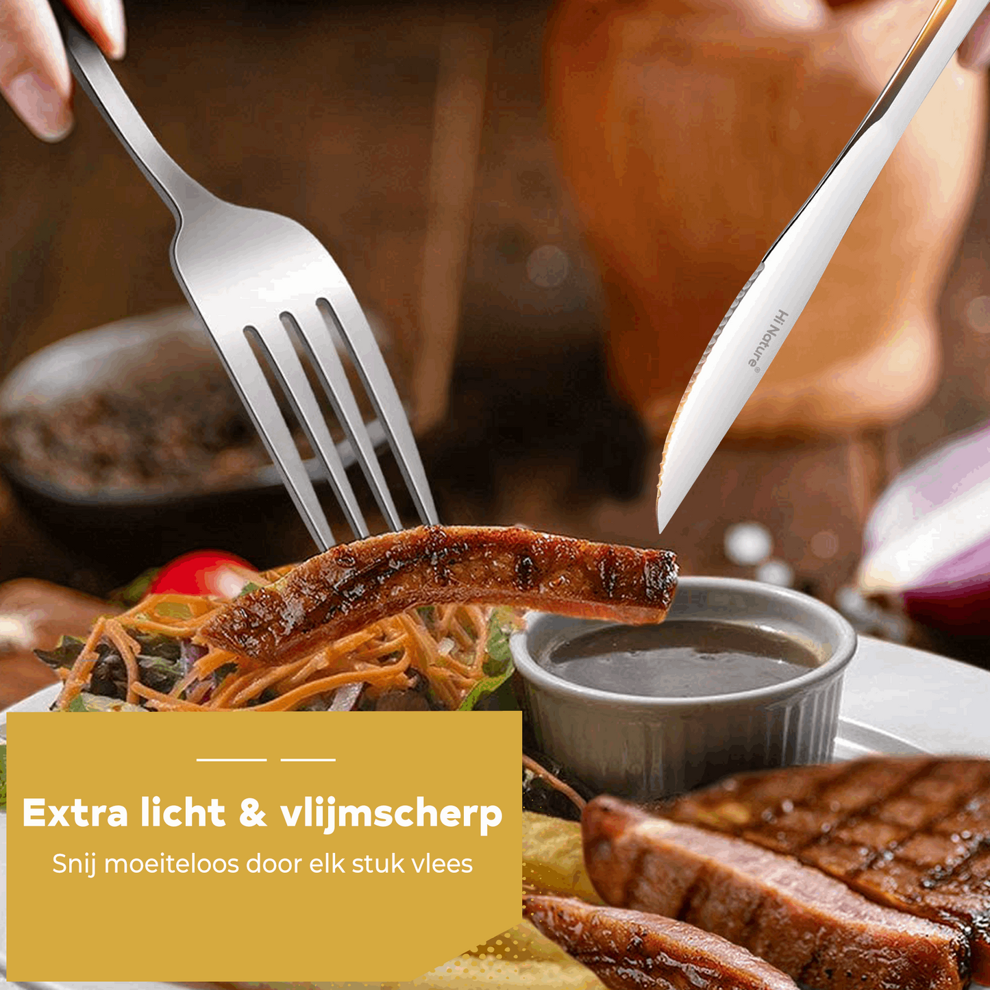 Steakmessen 6 Stuks RVS